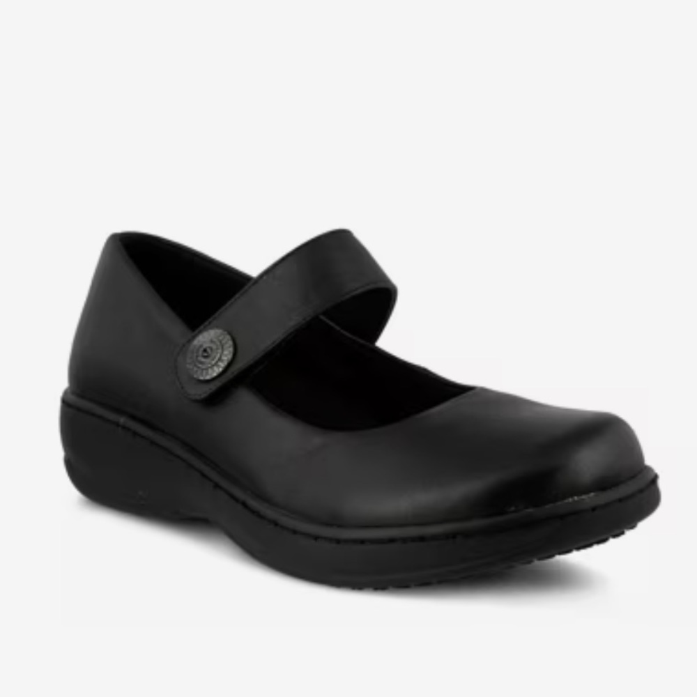 Spring Step Wisteria Work Clog Black Mary Jane Shoes S-414 Sz 11
